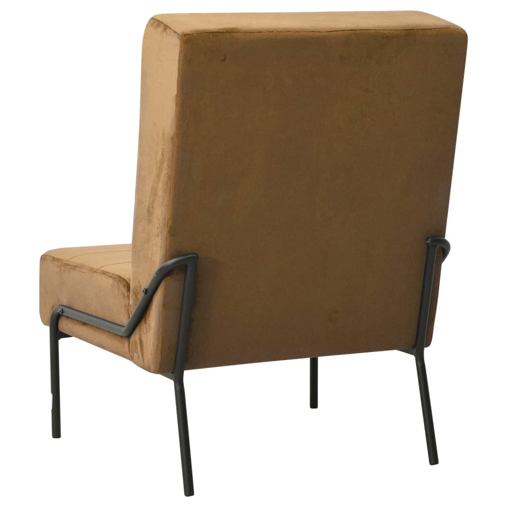 Relaxstoel 65x79x87 cm fluweel bruin