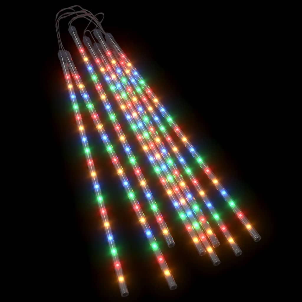 Meteoorlichten 8 st 288 LED's binnen/buiten 50 cm meerkleurig