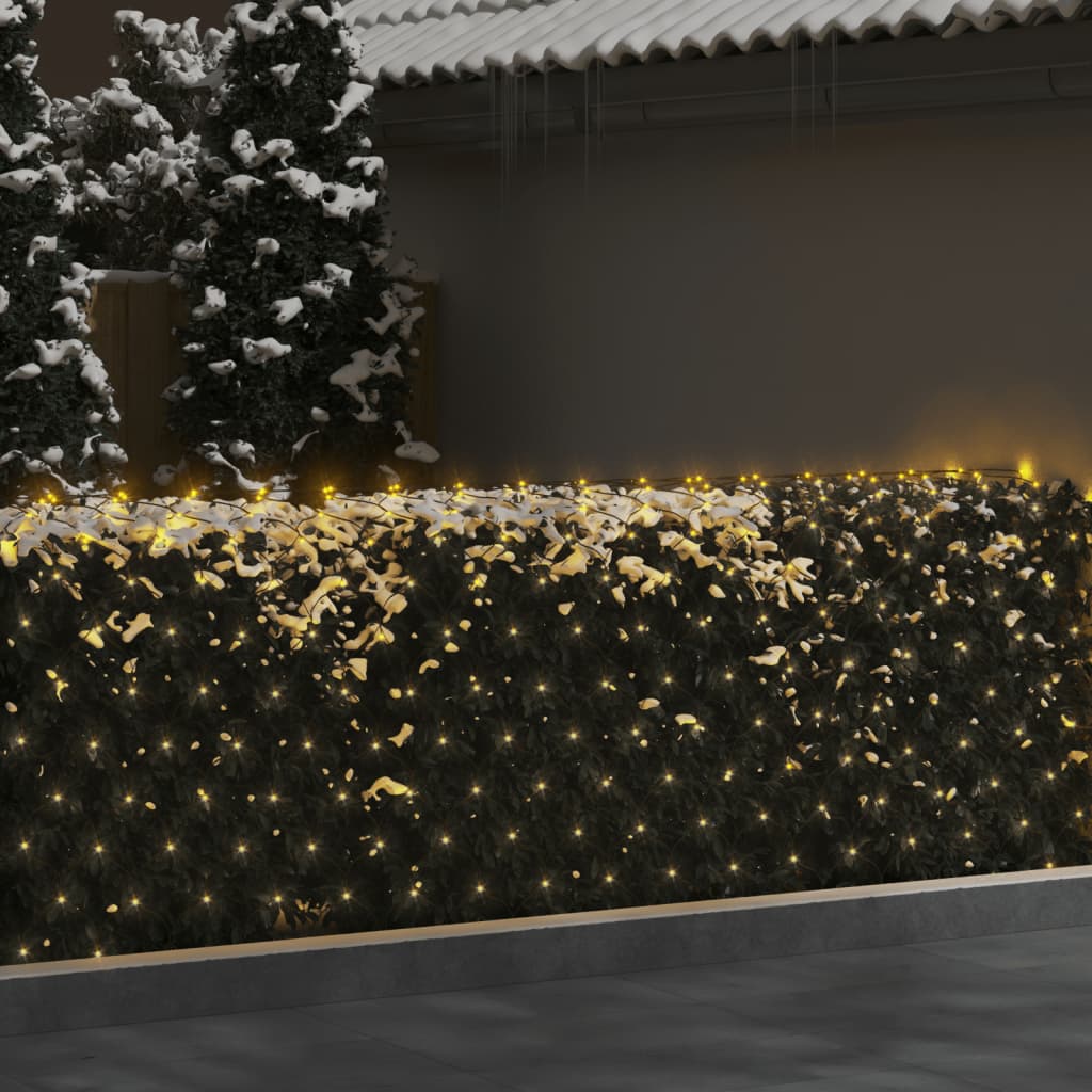 Kerstnetverlichting 306 LED's binnen en buiten 3x3 m warmwit