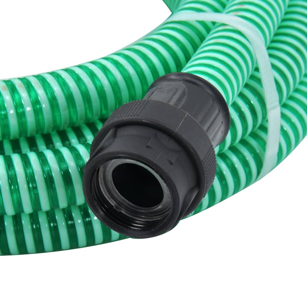 Zuigslang met PVC koppelingen 1,1'' 4 m PVC groen
