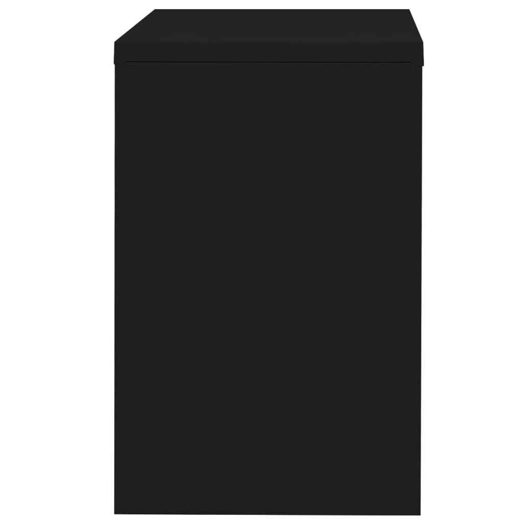 Archiefkast 90x46x72,5 cm staal zwart