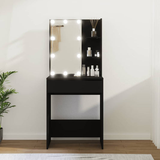Luxe Kaptafel met LED-verlichting - 60x40x140 cm - Elegant Zwart