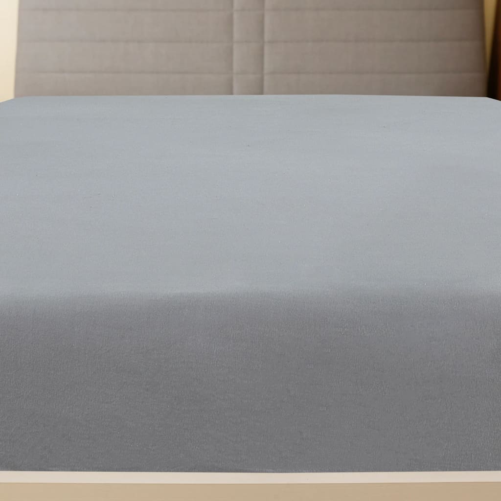 Grijze Jersey Katoenen Hoeslaken - 140x200 cm voor Optimaal Comfort