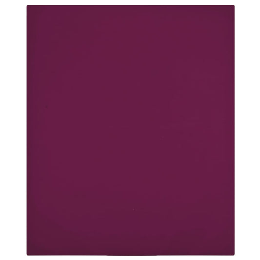 Comfortabele Bordeauxrode Jersey Hoeslakens - 2 stuks - 160x200 cm - 100% katoen