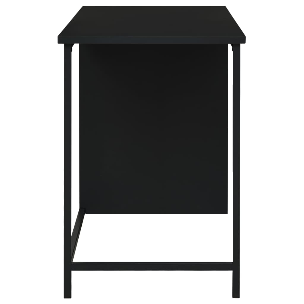 Industrieel bureau met handige lades - 105x52x75 cm - stijlvol zwart staal