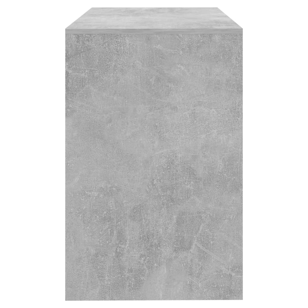 Stijlvol en functioneel bureau van spaanplaat - 101x50x76,5 cm - betongrijs kleur
