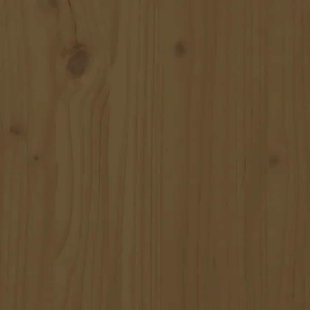 Stijlvolle en solide dressoirs van massief grenenhout - set van 2 stuks, honingbruin kleur, afmetingen 31,5x34x75 cm