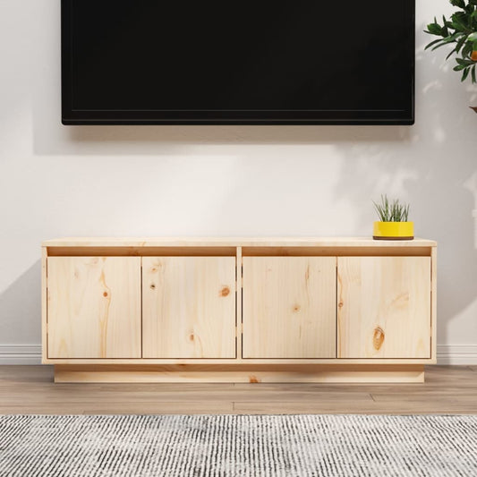 Stijlvol tv-meubel van massief grenenhout - 110x34x40 cm