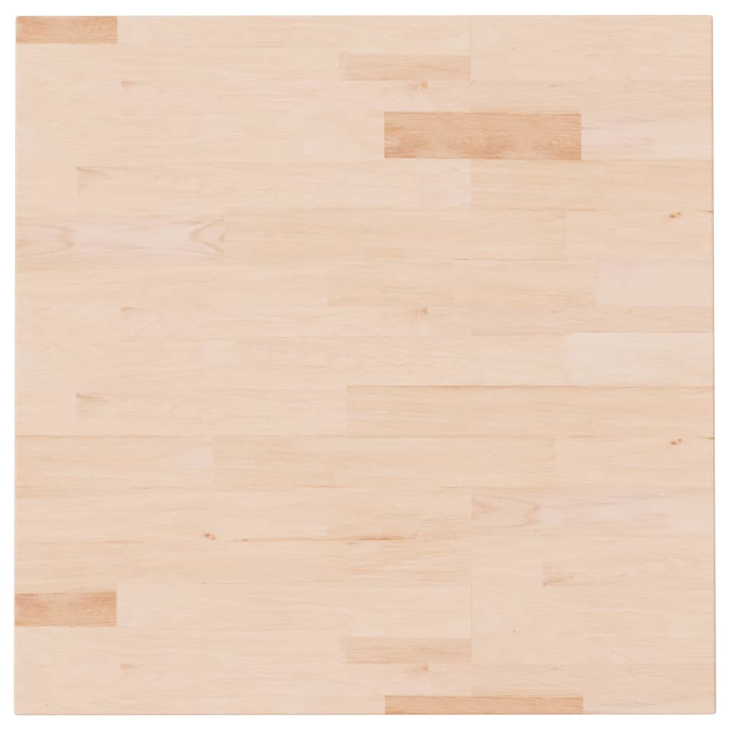 Tafelblad vierkant 60x60x2,5 cm onbehandeld massief eikenhout van Trendy.
