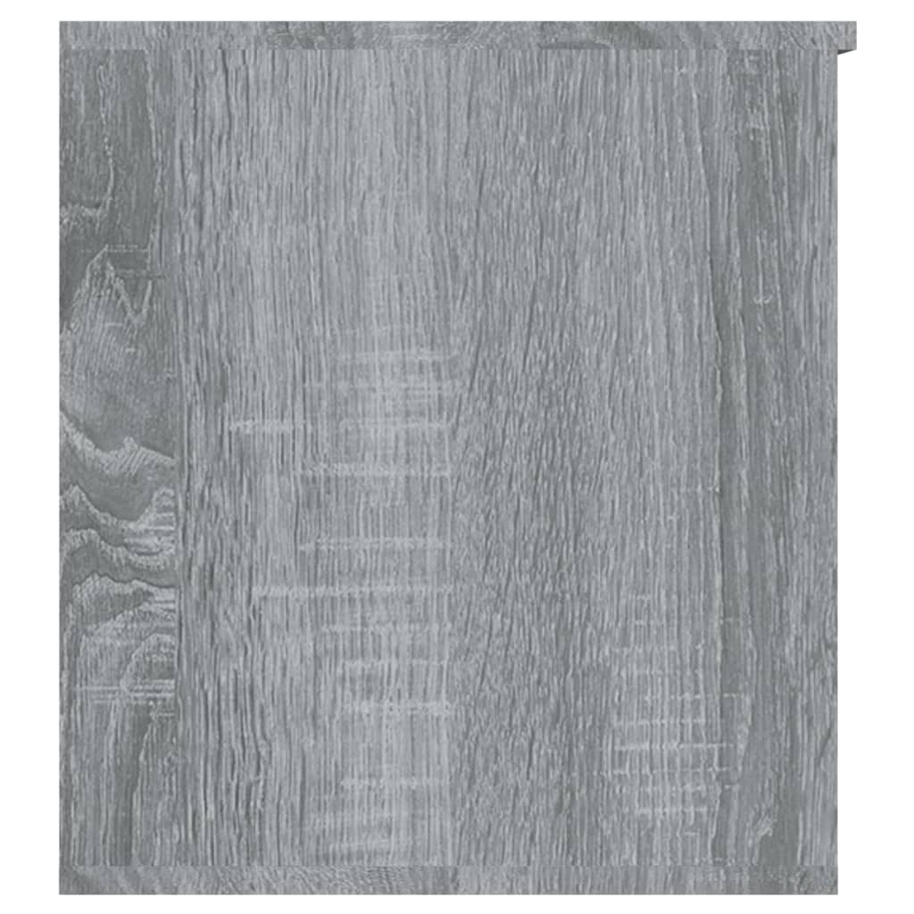 Opbergkist 84x42x46 cm bewerkt hout grijs sonoma eikenkleurig