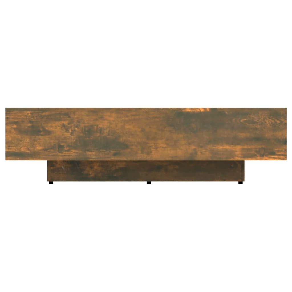 Salontafel 115x60x31 cm bewerkt hout gerookt eikenkleurig