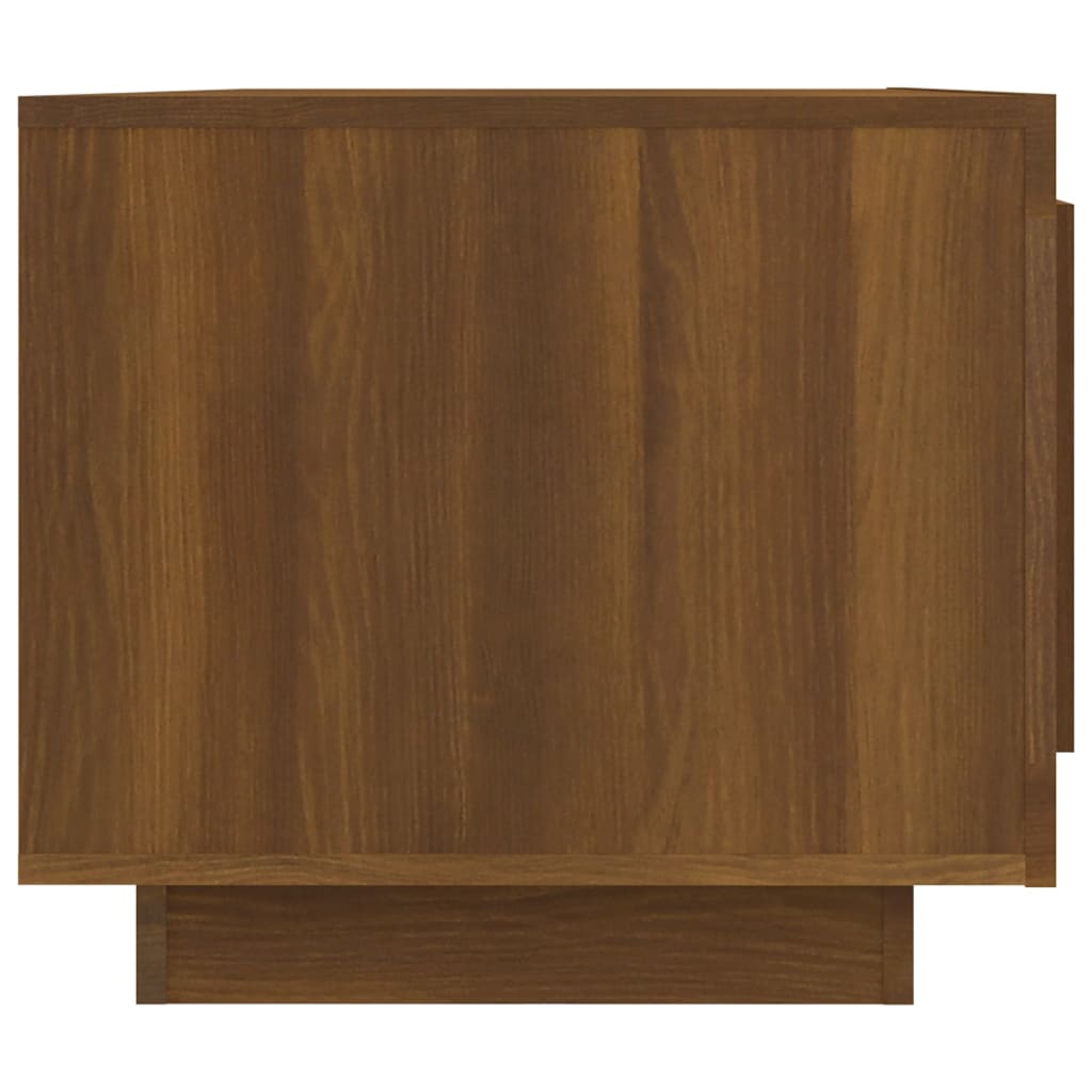 Trendy Salontafel 102x50x45 cm bewerkt hout bruineikenkleurig