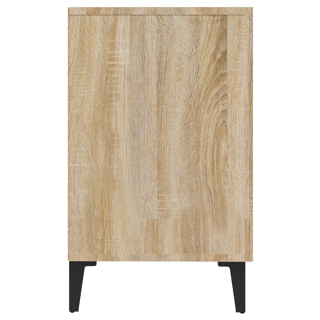 Dressoir 100x36x60 cm bewerkt hout sonoma eikenkleurig