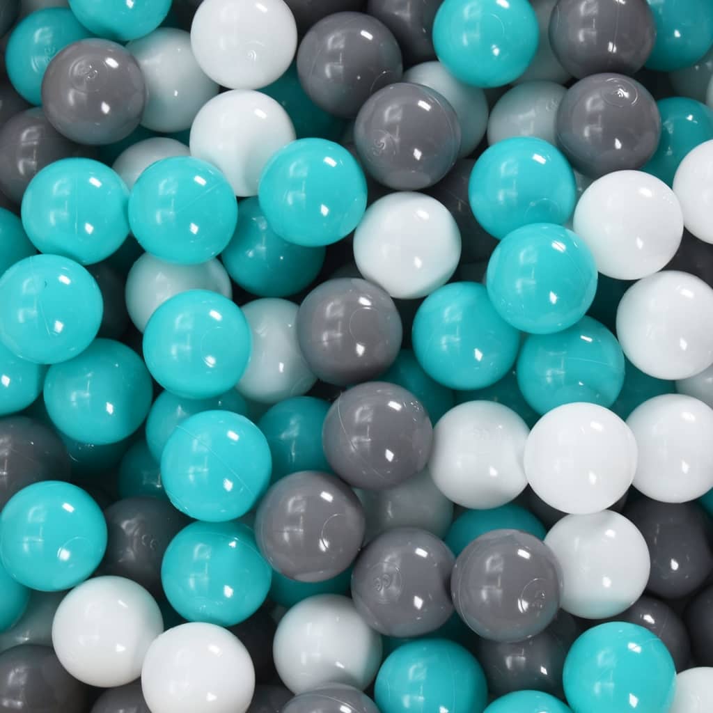 Kinderspeeltent met 250 ballen 102x102x82 cm blauw