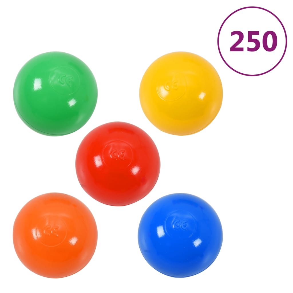 Kinderspeeltent met 250 ballen 255x80x100 cm meerkleurig