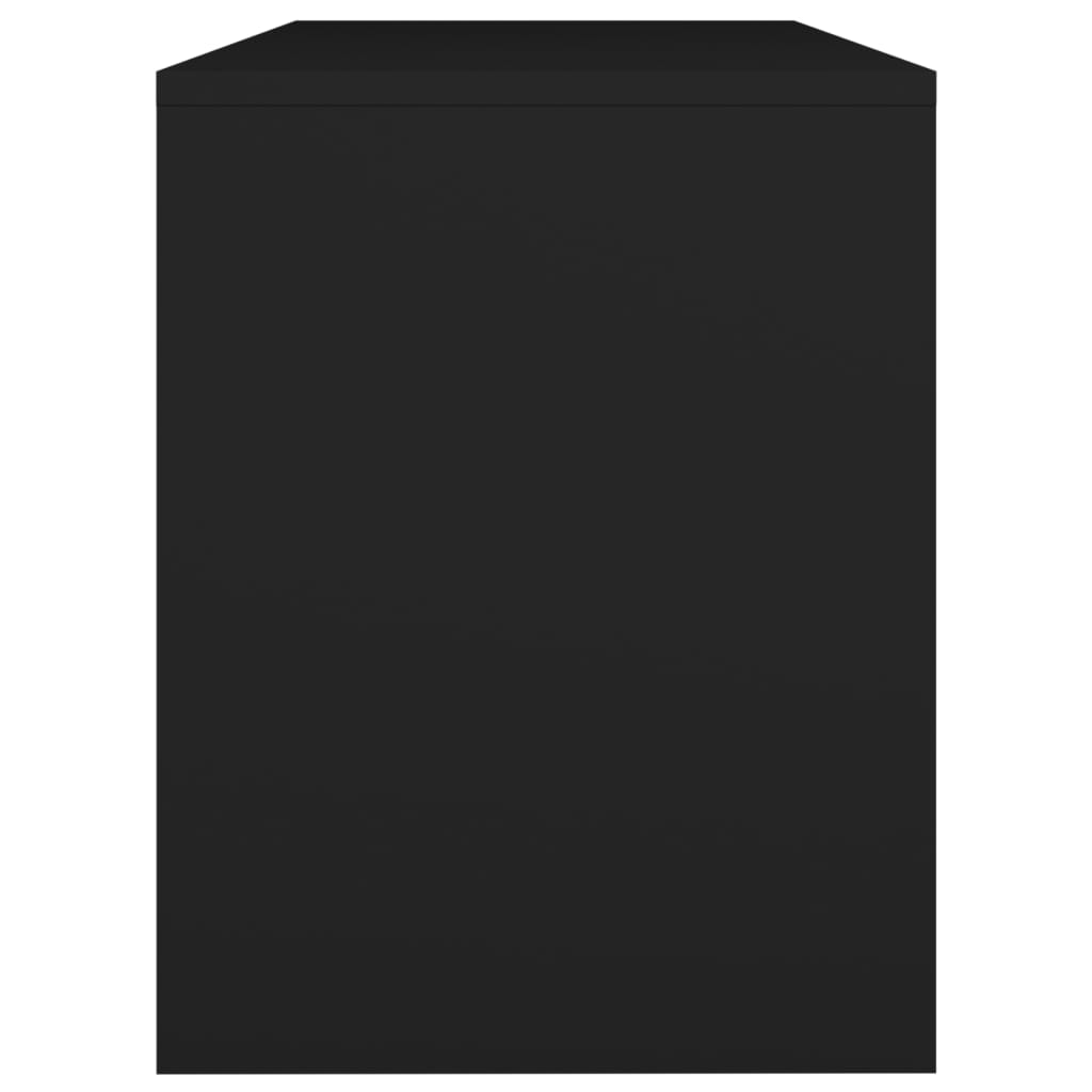 Kaptafelkruk 70x35x45 cm bewerkt hout zwart
