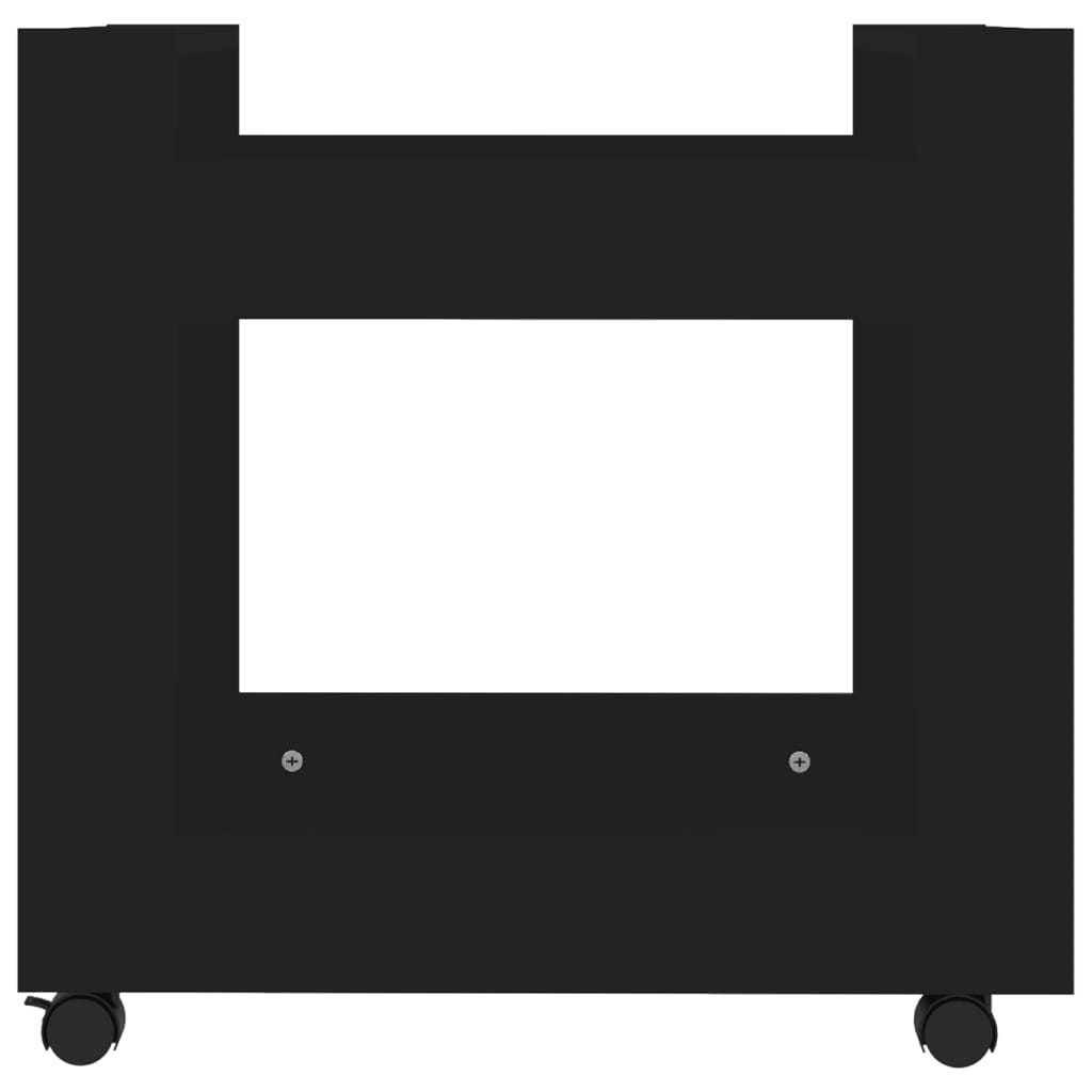 Bureaukastje 60x45x60 cm bewerkt hout zwart