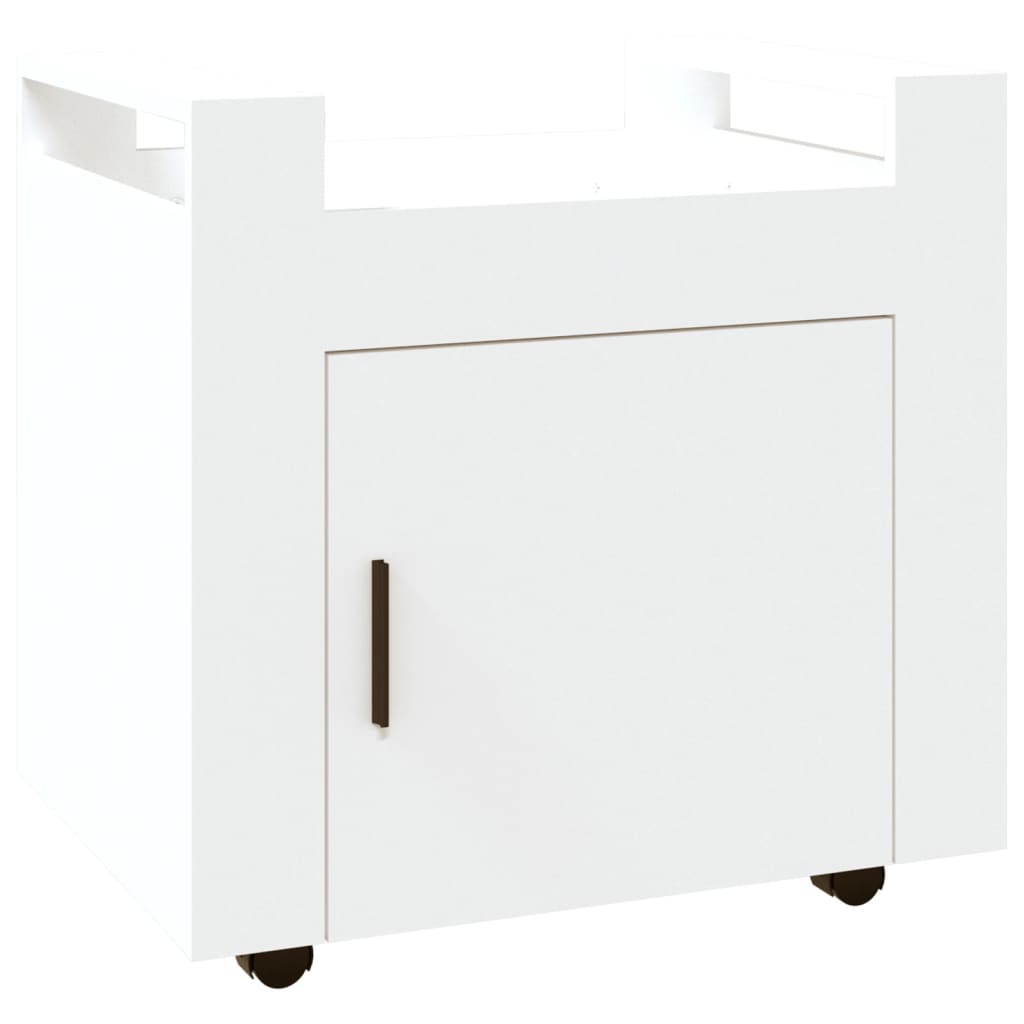 Bureaukastje 60x45x60 cm bewerkt hout wit