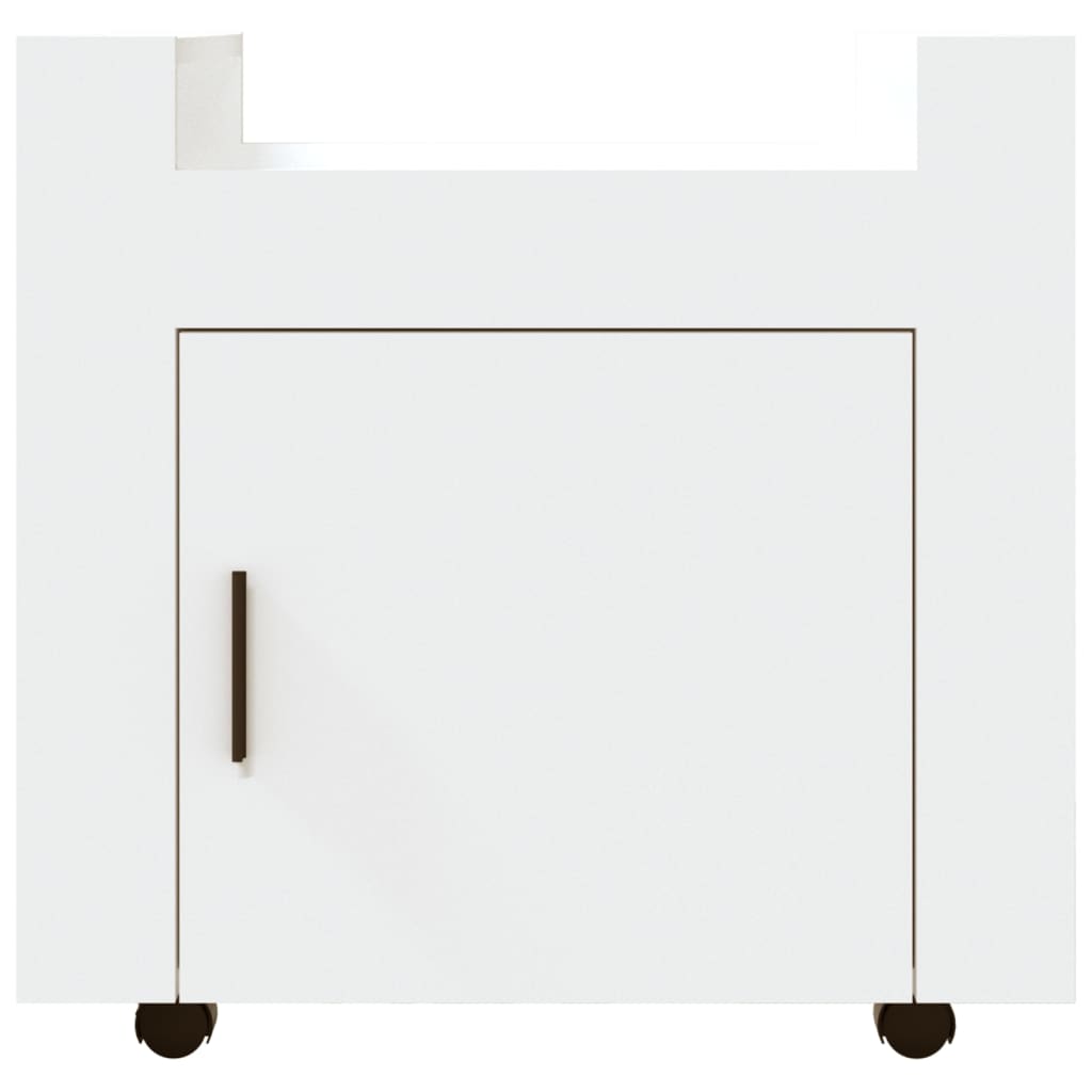 Bureaukastje 60x45x60 cm bewerkt hout wit