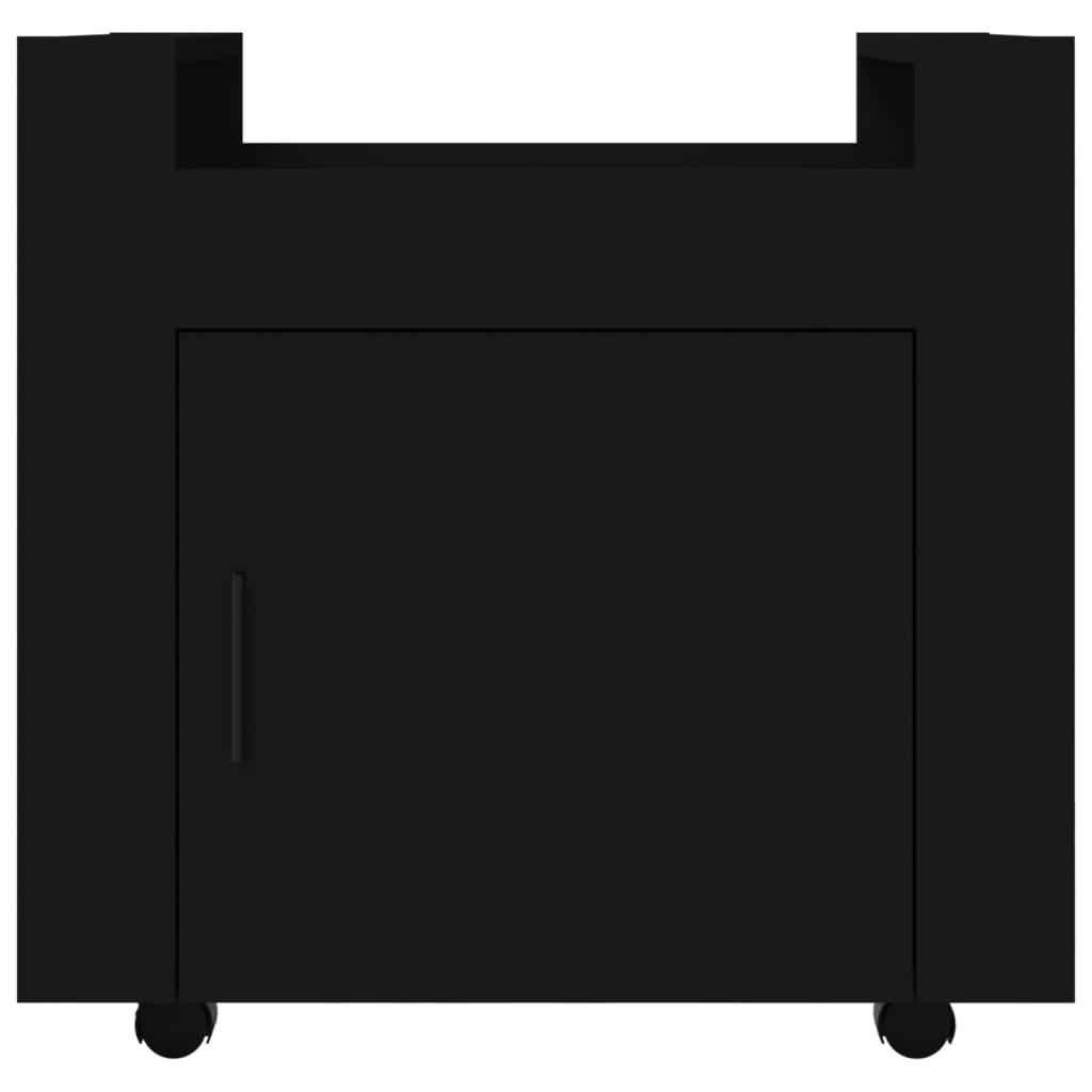 Bureaukastje 60x45x60 cm bewerkt hout zwart