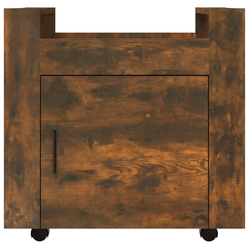 Bureaukastje 60x45x60 cm bewerkt hout gerookt eikenkleurig