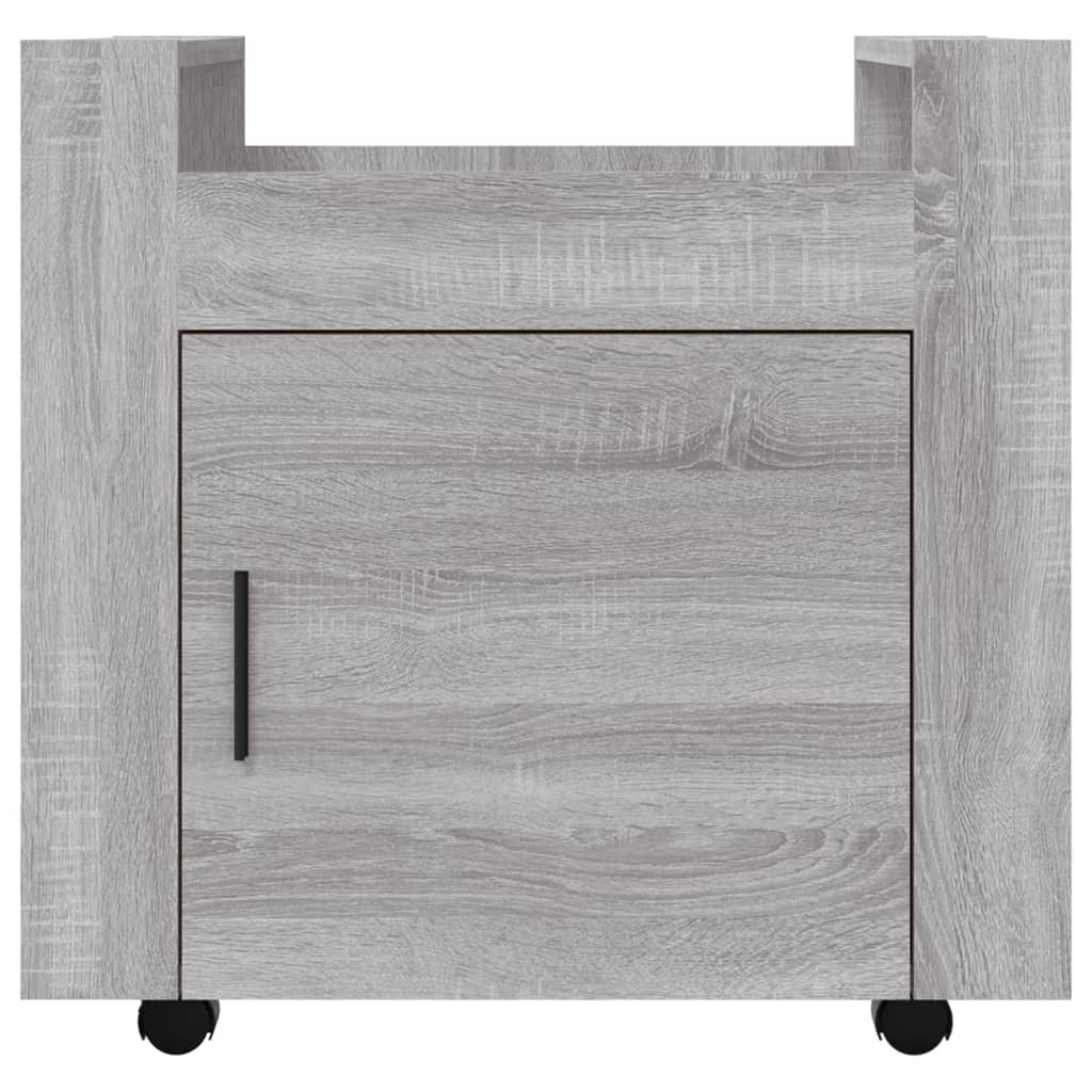Bureaukastje 60x45x60 cm bewerkt hout grijs sonoma eikenkleurig