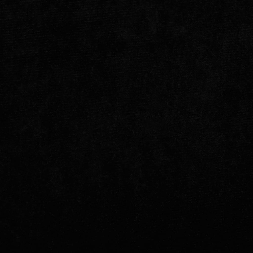 Kinderbank 90x53x30 cm fluweel zwart