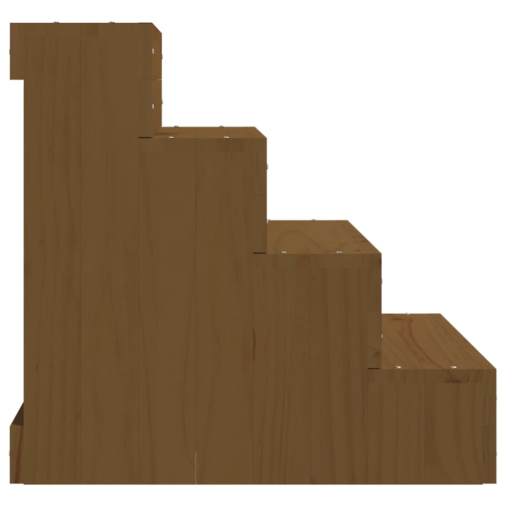Huisdierentrap 40x49x47 cm massief grenenhout honingbruin