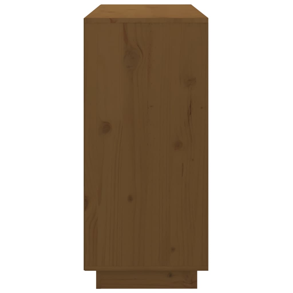 Dressoir 111x34x75 cm massief grenenhout honingbruin