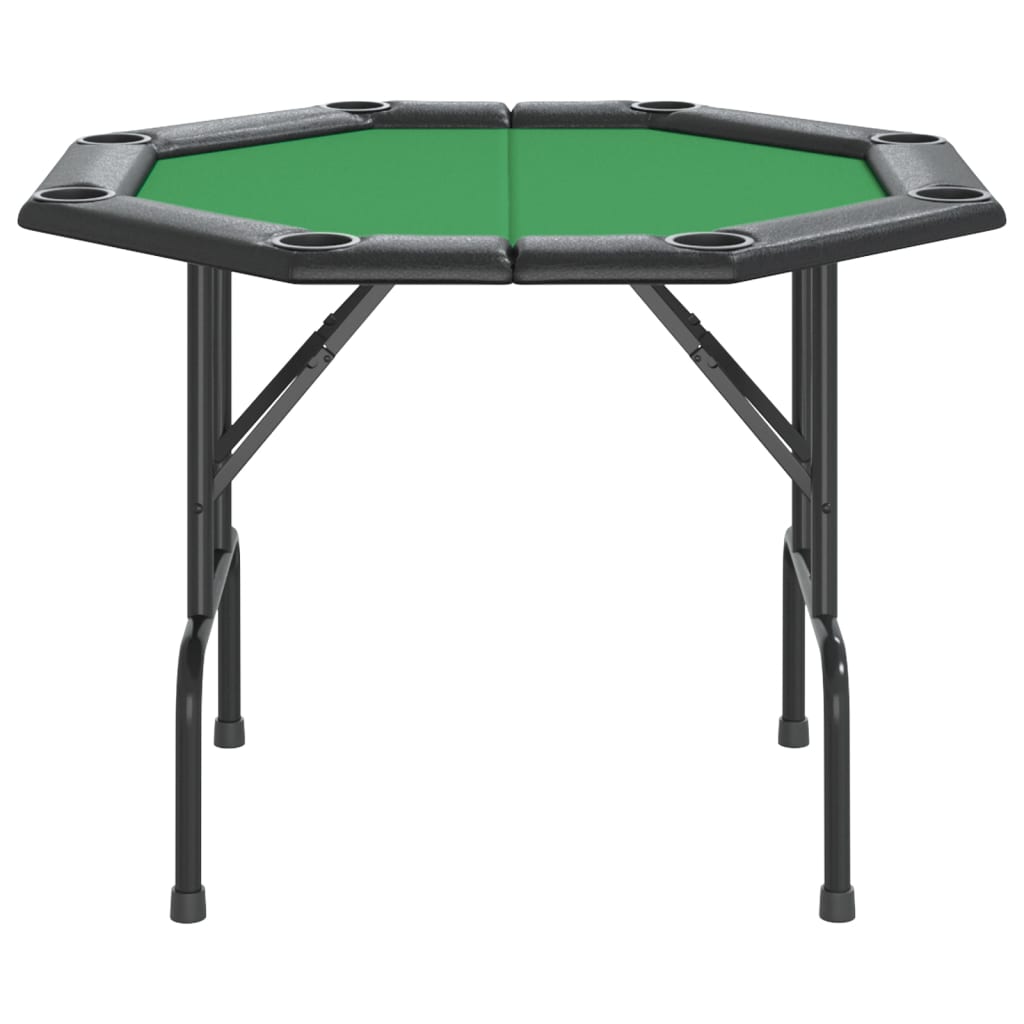 Pokertafel voor 8 spelers inklapbaar 108x108x75 cm groen