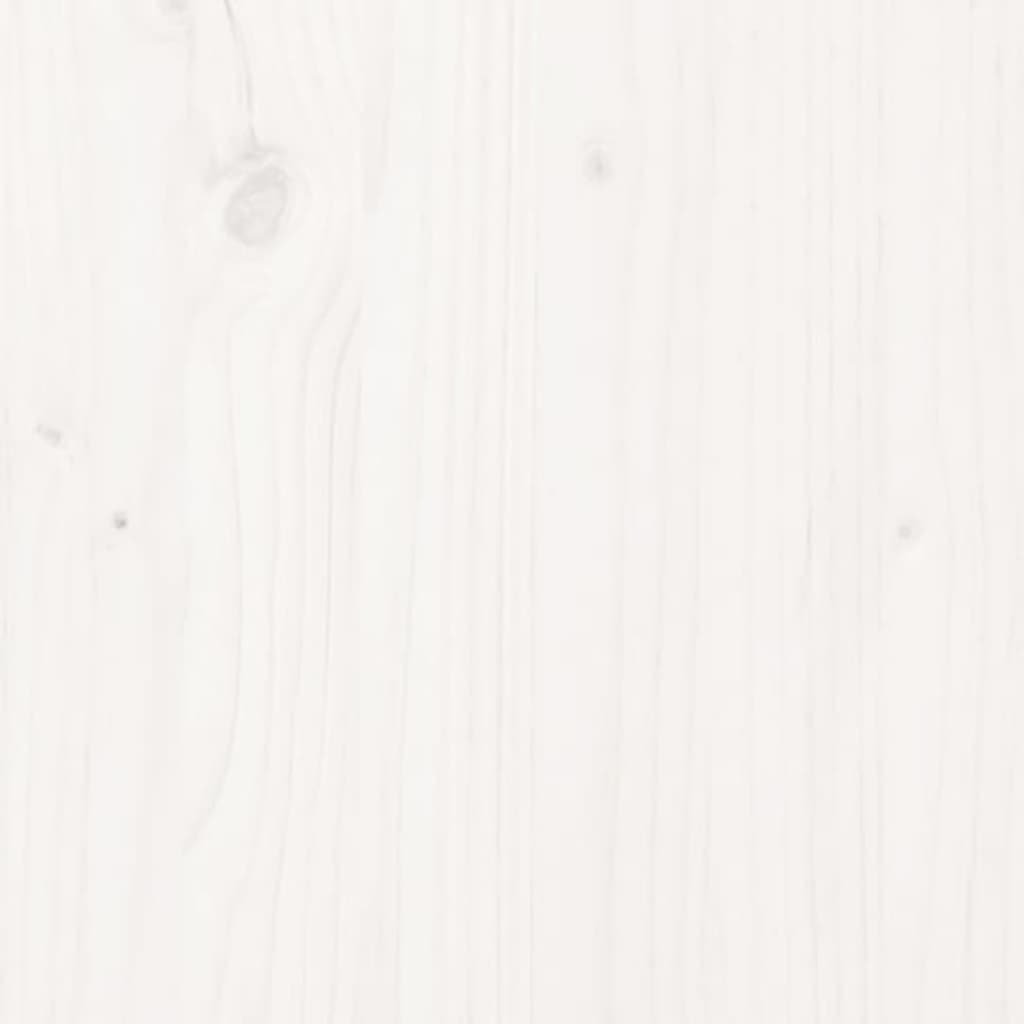 Wandschoenenrekken 2 st 110x9x23 cm massief grenenhout wit