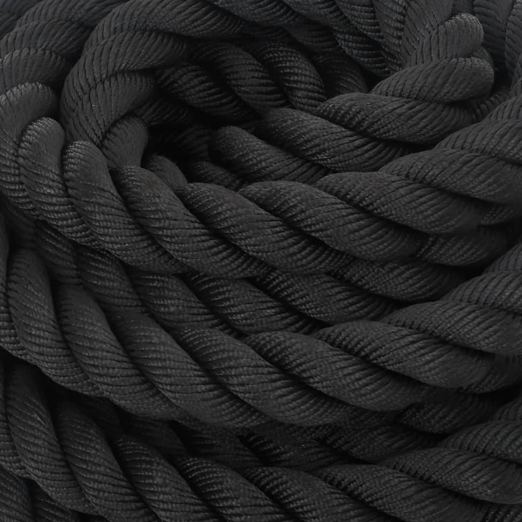 Slagtouw 12 m 9 kg polyester zwart