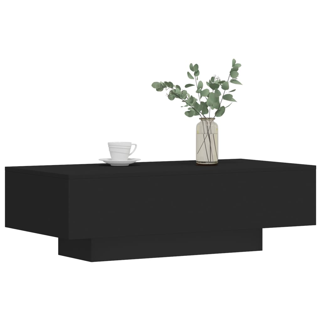 Trendy Salontafel 100x49,5x31 cm bewerkt hout zwart