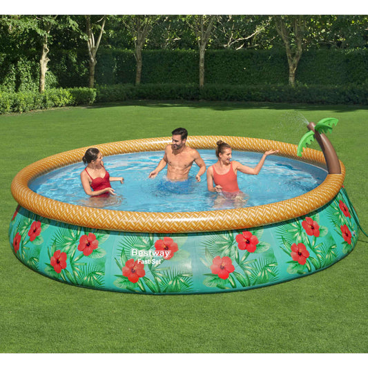 Trendy Fast Set Zwembadset Paradise Palms opblaasbaar 457x84 cm