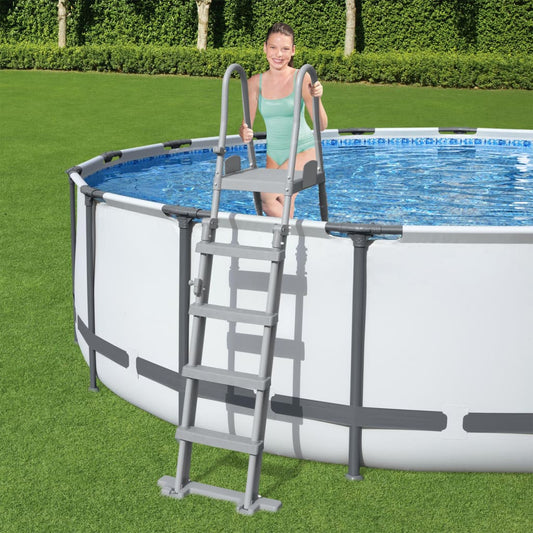 Trendy Flowclear Zwembadladder met 4 treden 132 cm