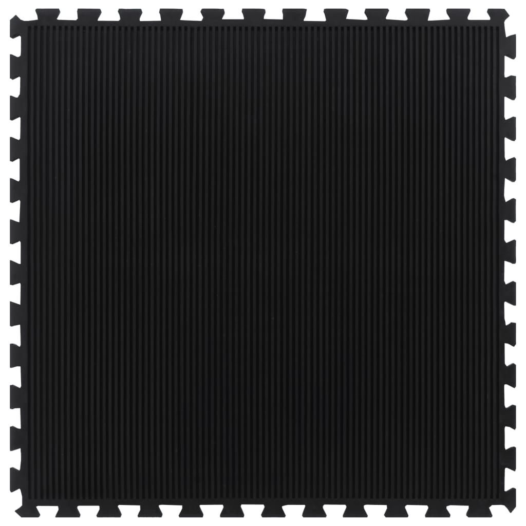 Rubbertegel 12 mm 100x100 cm zwart