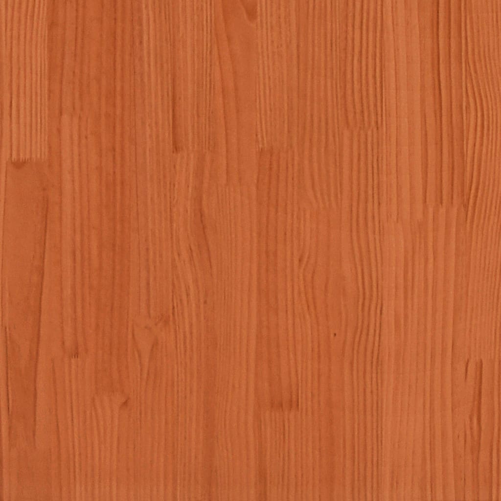Schoenenrekken 2 st 110x8,5x23,5 cm massief grenenhout wasbruin