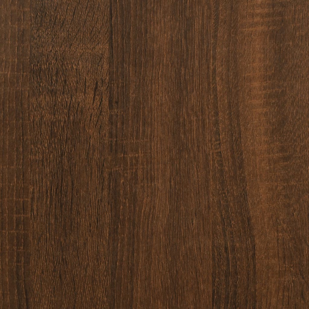 Schoenenbankje 70x42,5x50 cm bewerkt hout bruineikenkleurig