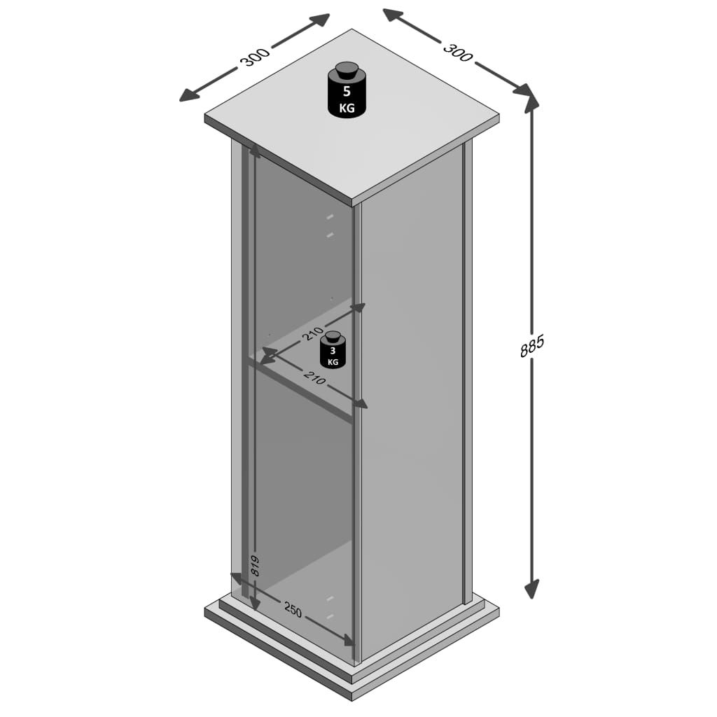 FMD Bijzettafel met deur 88,5 cm wit Bijzettafels | Creëer jouw Trendy Thuis | Gratis bezorgd & Retour | Trendy.nl