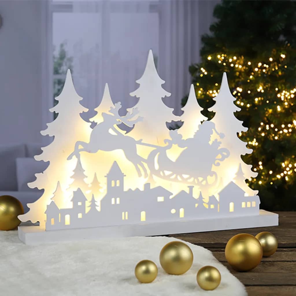 HI Kerstverlichting silhouet met enkel rendier LED hout Kerstverlichting | Creëer jouw Trendy Thuis | Gratis bezorgd & Retour | Trendy.nl