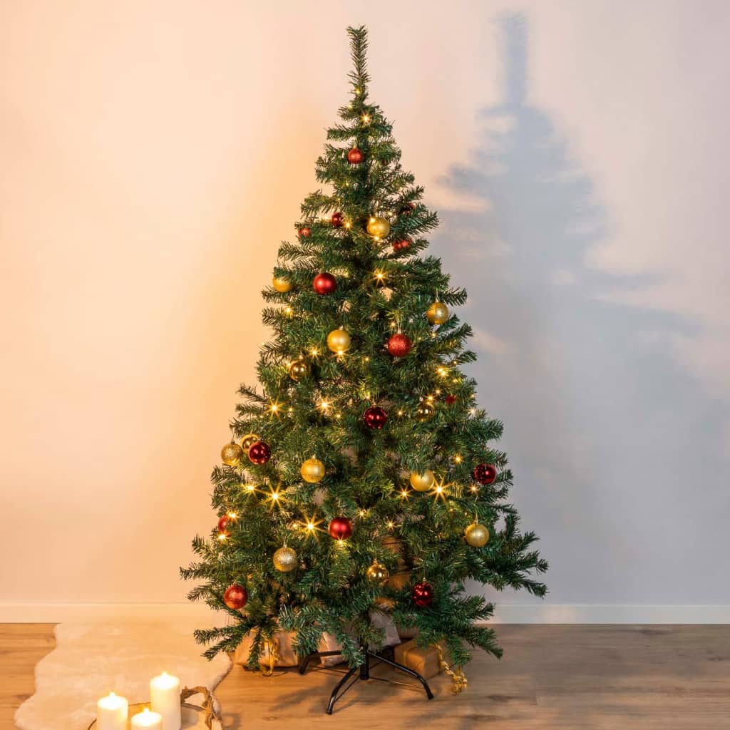 HI Kerstboom met metalen standaard 180 cm groen Kerstbomen | Creëer jouw Trendy Thuis | Gratis bezorgd & Retour | Trendy.nl