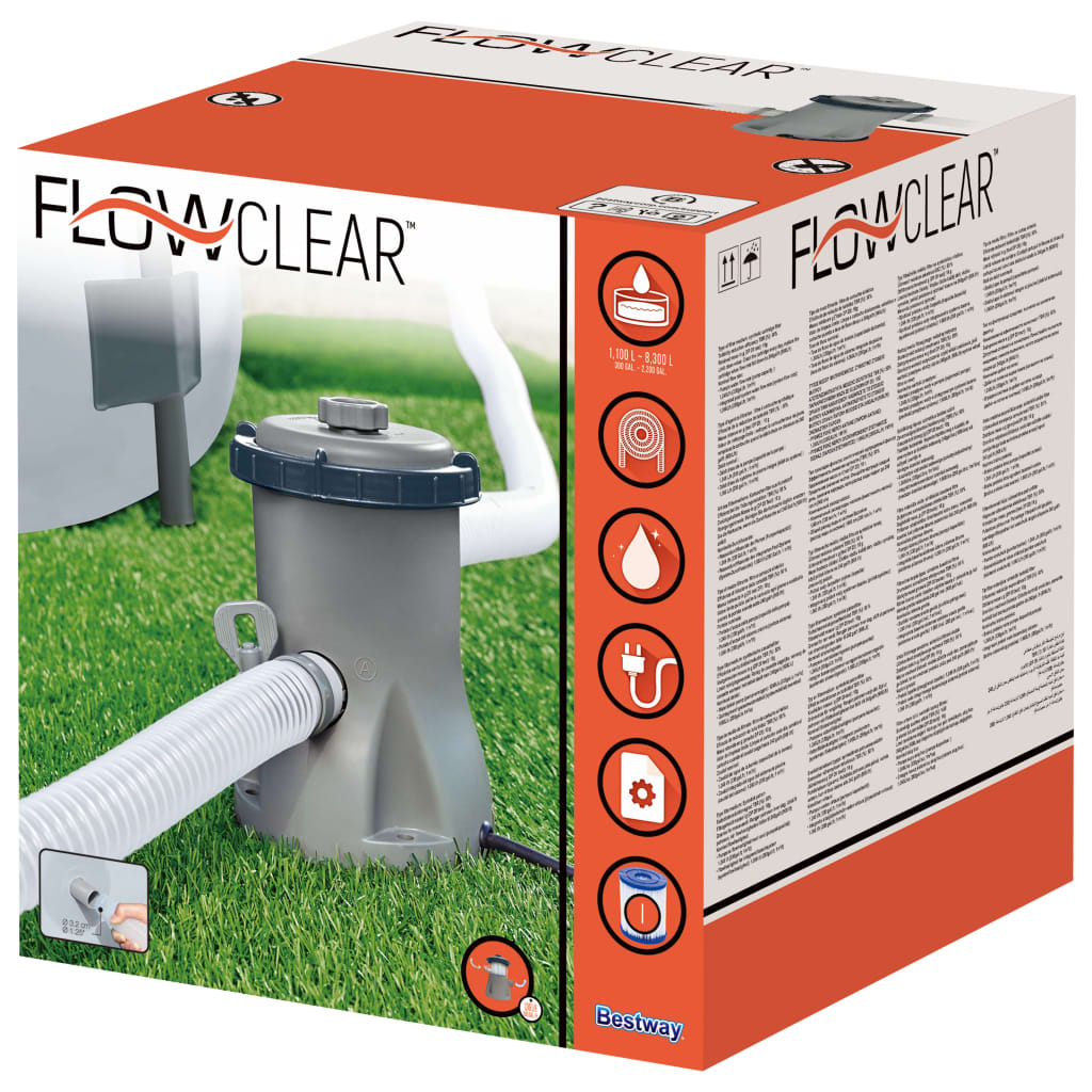 Bestway Zwembadfilterpomp Flowclear 1.249 L Zwembad- & spafilters | Creëer jouw Trendy Thuis | Gratis bezorgd & Retour | Trendy.nl