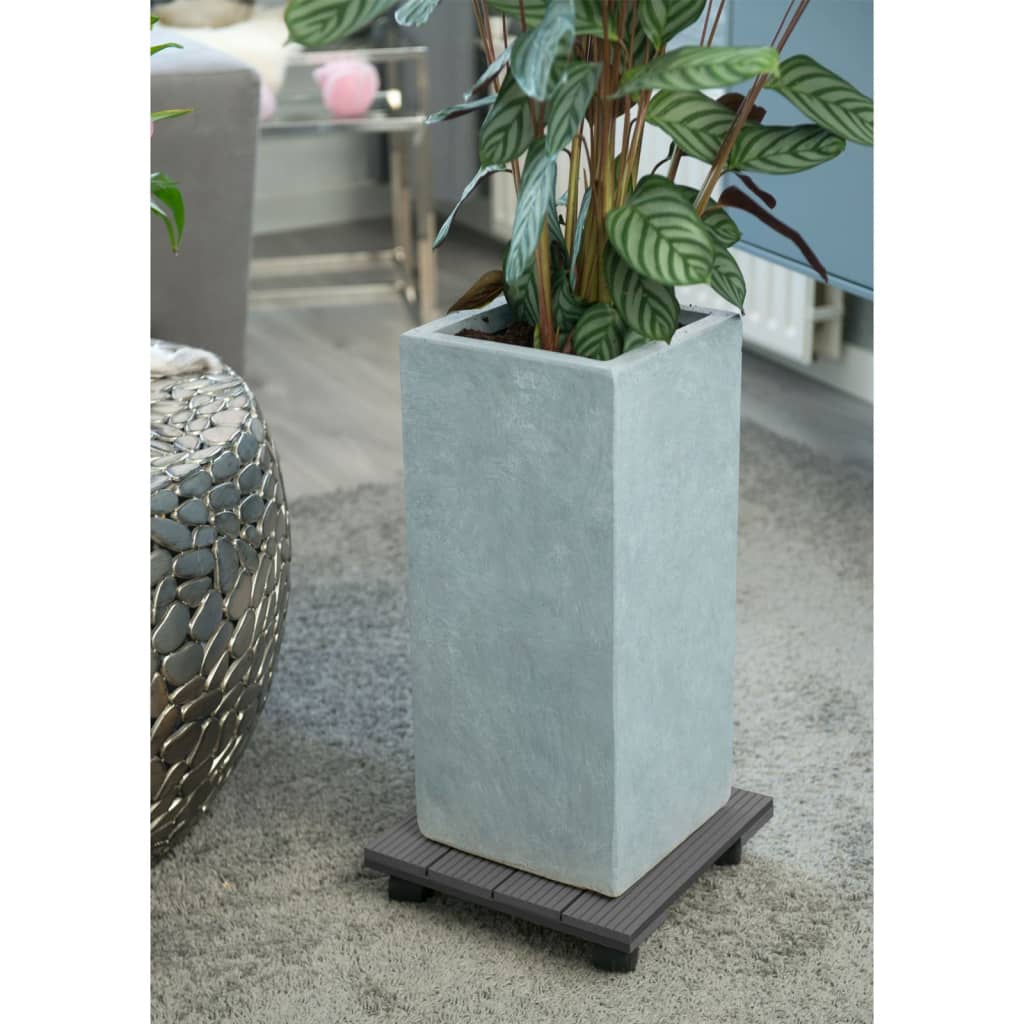 Nature Plantentrolley vierkant 30x30 cm antracietkleurig HKC Plantenstandaarden | Creëer jouw Trendy Thuis | Gratis bezorgd & Retour | Trendy.nl