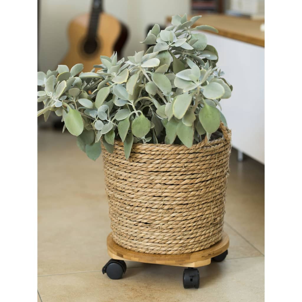 Nature Plantentrolley rond Ø30 cm bruin BPC