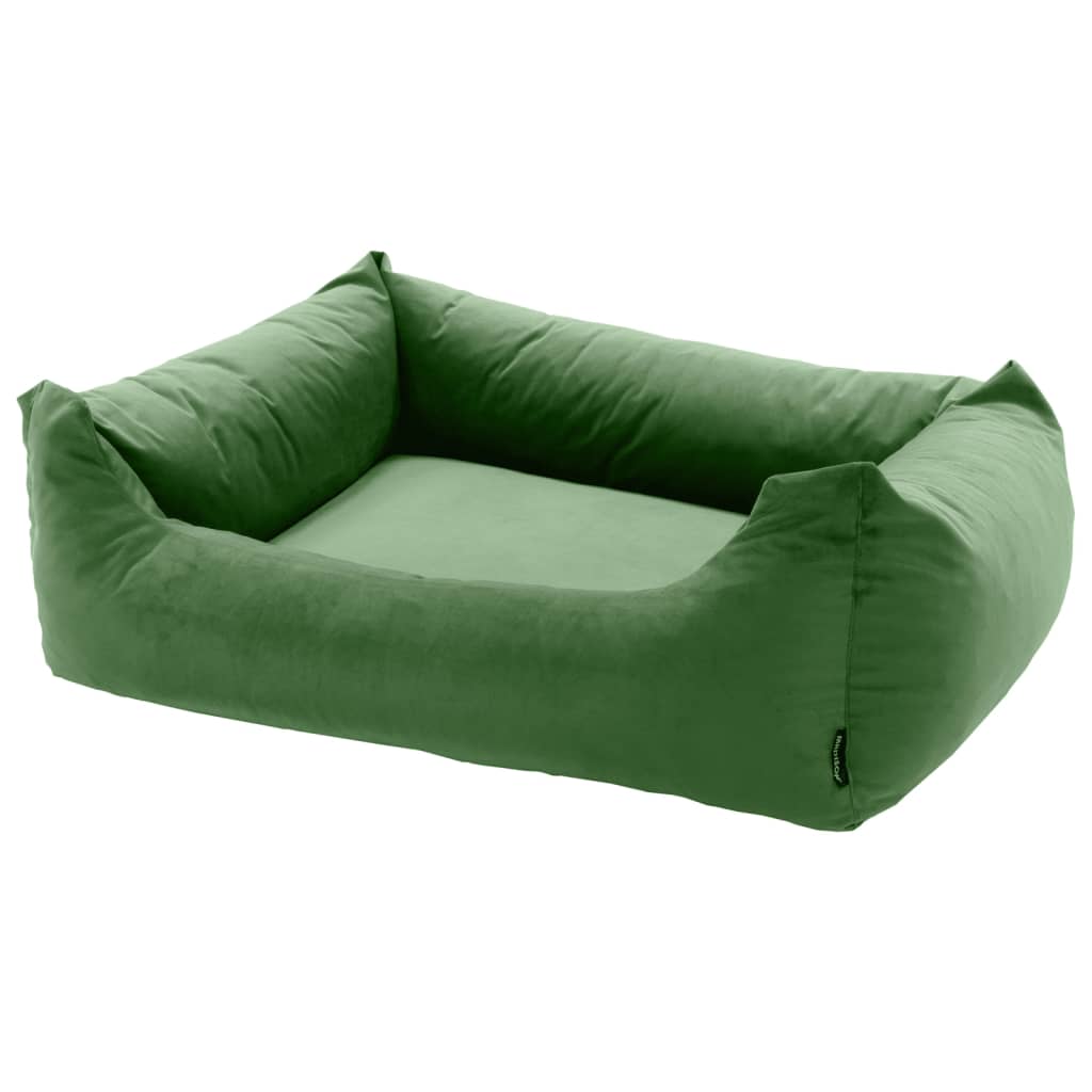 Madison Hondenbed Velvet 100x80x25 cm groen