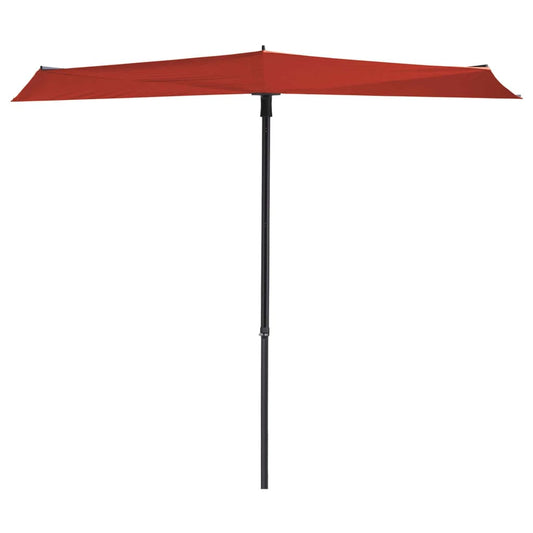 Madison Balkonparasol Sun Wave 270x150 cm steenrood Parasols en zonneschermen | Creëer jouw Trendy Thuis | Gratis bezorgd & Retour | Trendy.nl