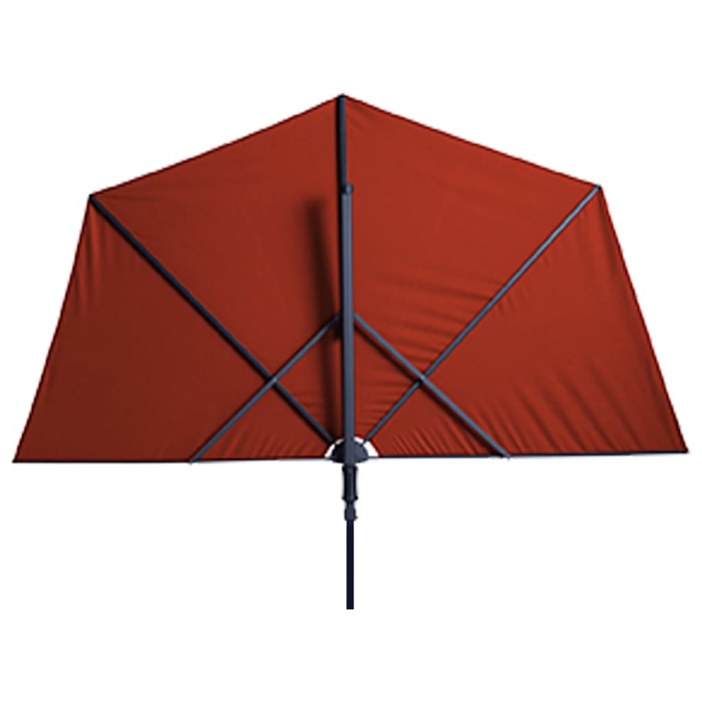 Madison Balkonparasol Sun Wave 270x150 cm steenrood Parasols en zonneschermen | Creëer jouw Trendy Thuis | Gratis bezorgd & Retour | Trendy.nl