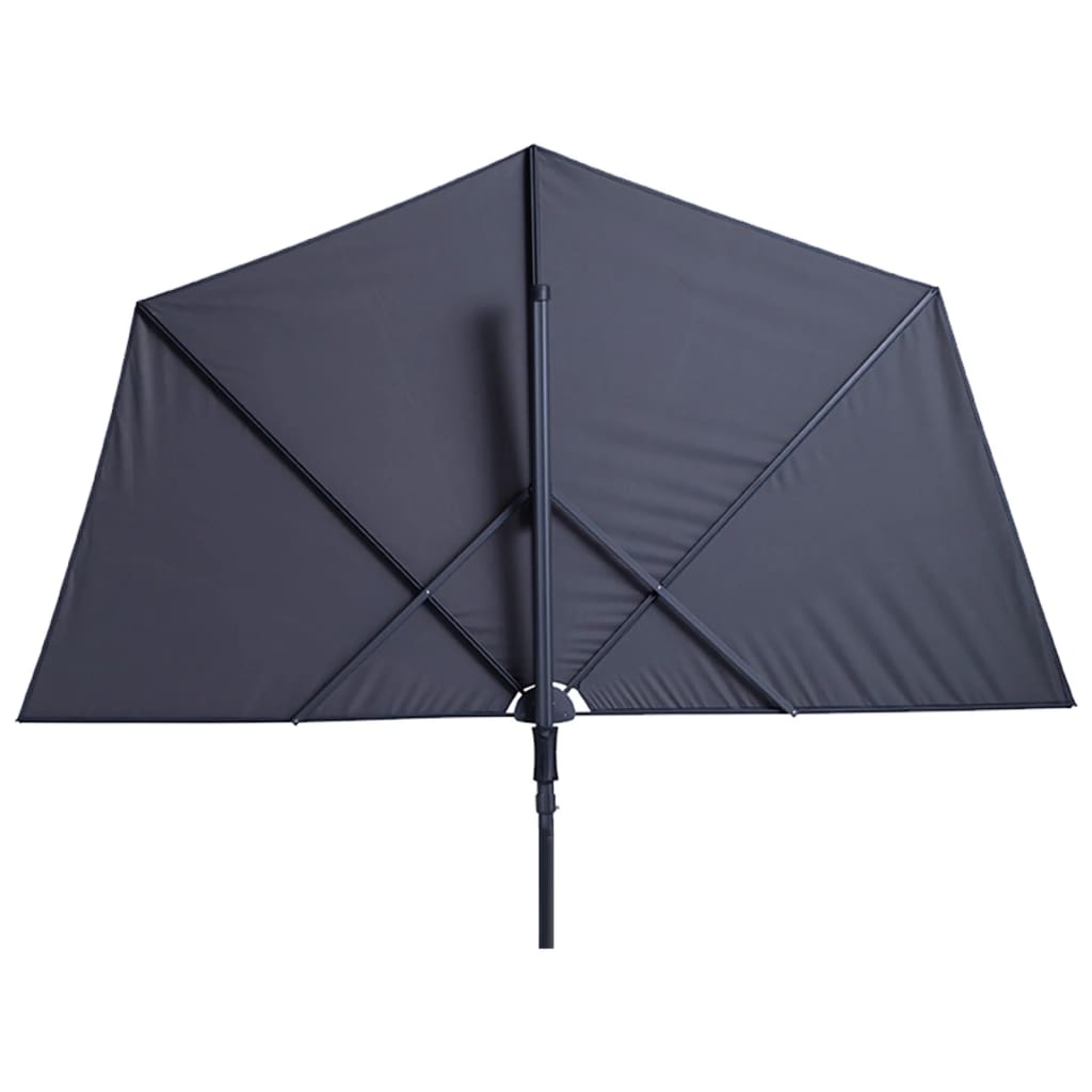 Madison Balkonparasol Sun Wave 270x150 cm grijs PAC3P014 Parasols en zonneschermen | Creëer jouw Trendy Thuis | Gratis bezorgd & Retour | Trendy.nl