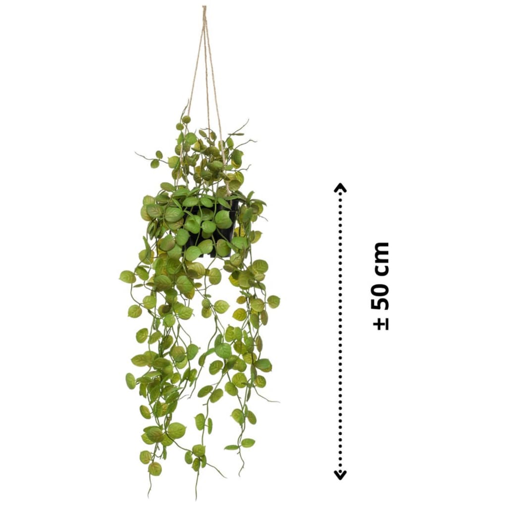 Emerald Kunstplant hangend in pot lantaarnplant 50 cm Kunstplanten | Creëer jouw Trendy Thuis | Gratis bezorgd & Retour | Trendy.nl