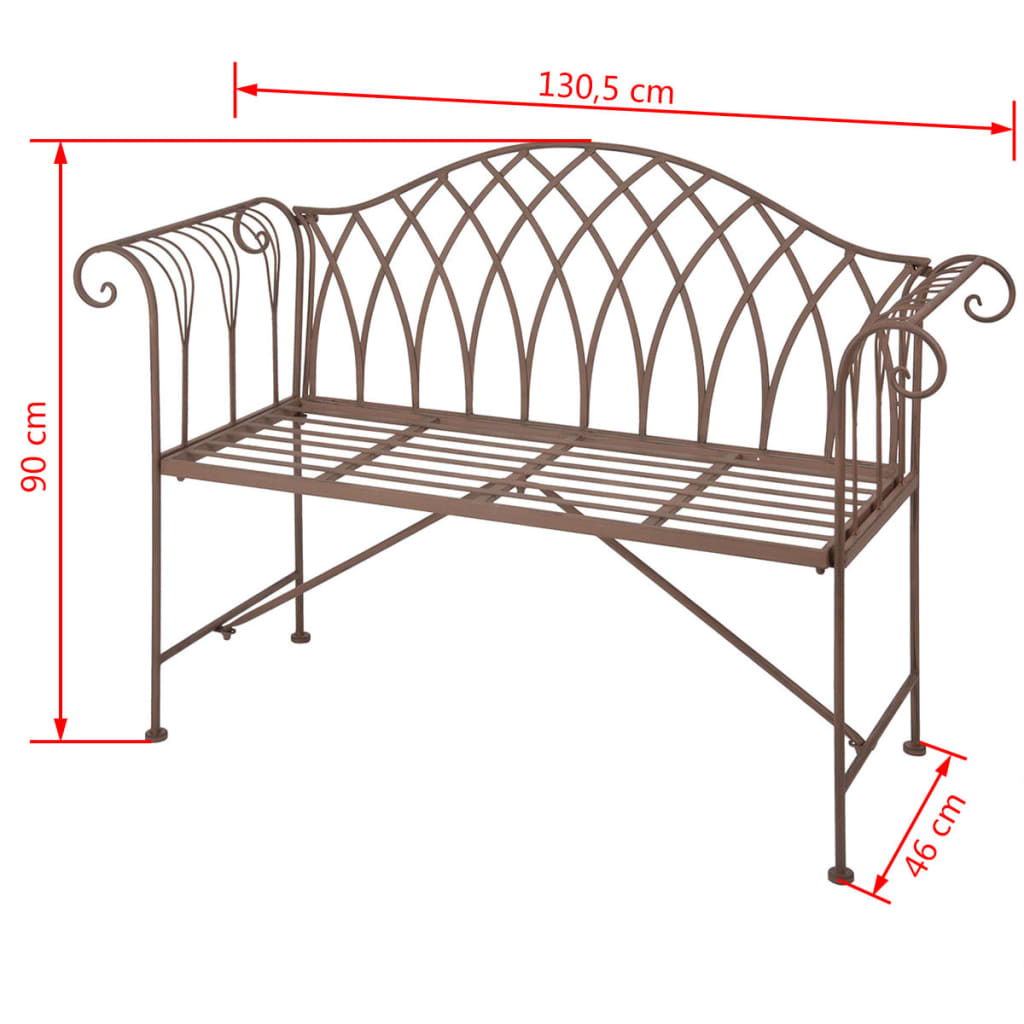 Esschert Design Tuinbank oud-Engelse stijl metaal MF009